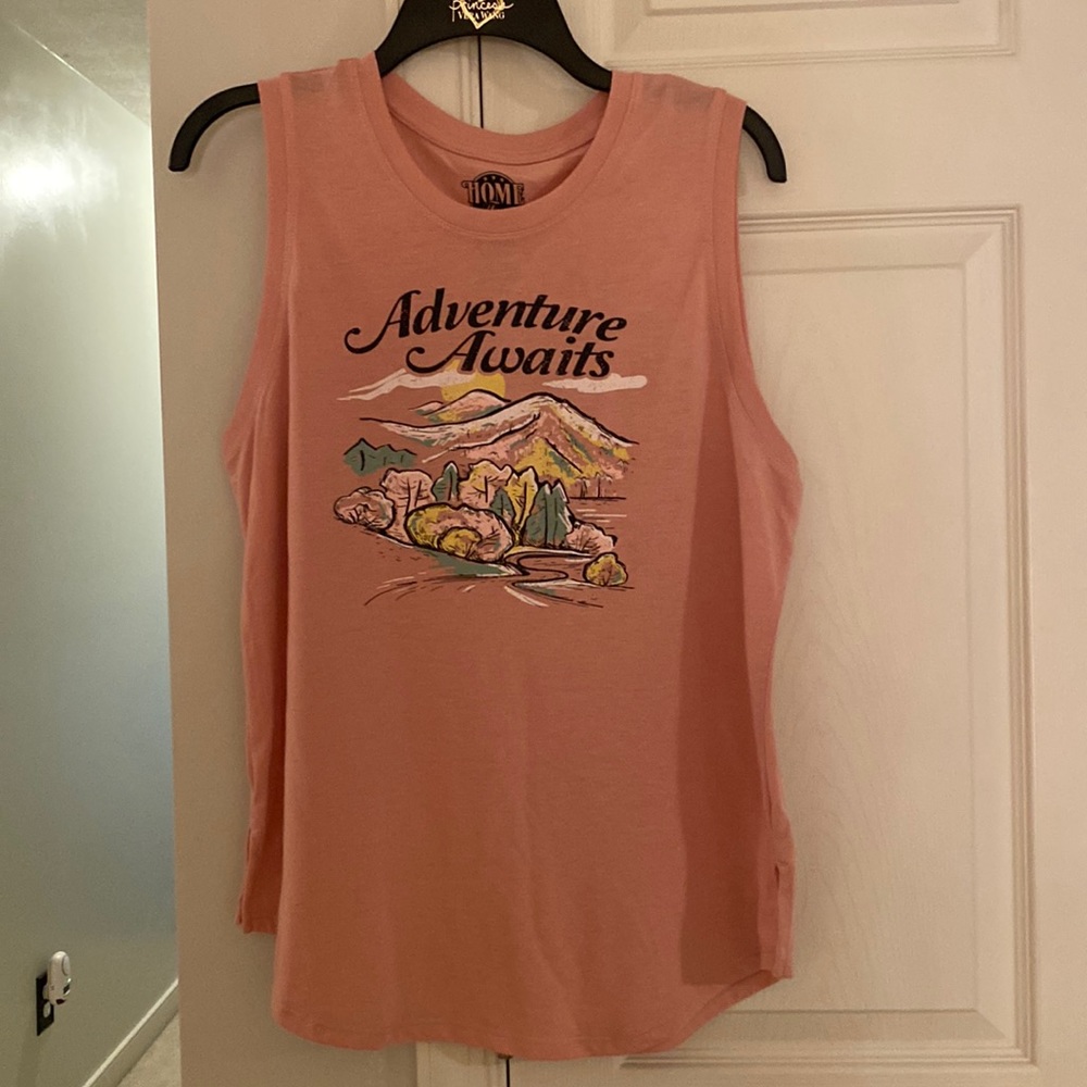 Ladies Home Free Brand Size Large Tank Adventure Awaits